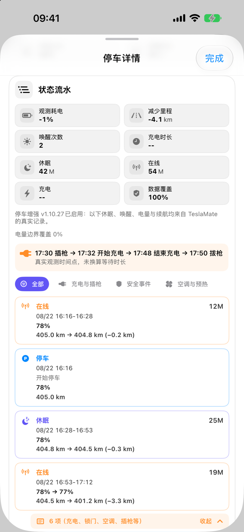 停车增强时间线